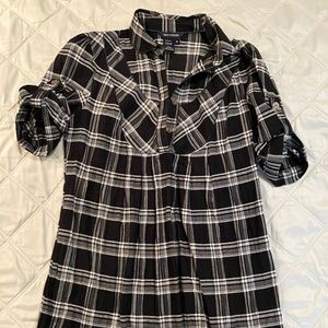 MAX EDITION Plaid Blouse